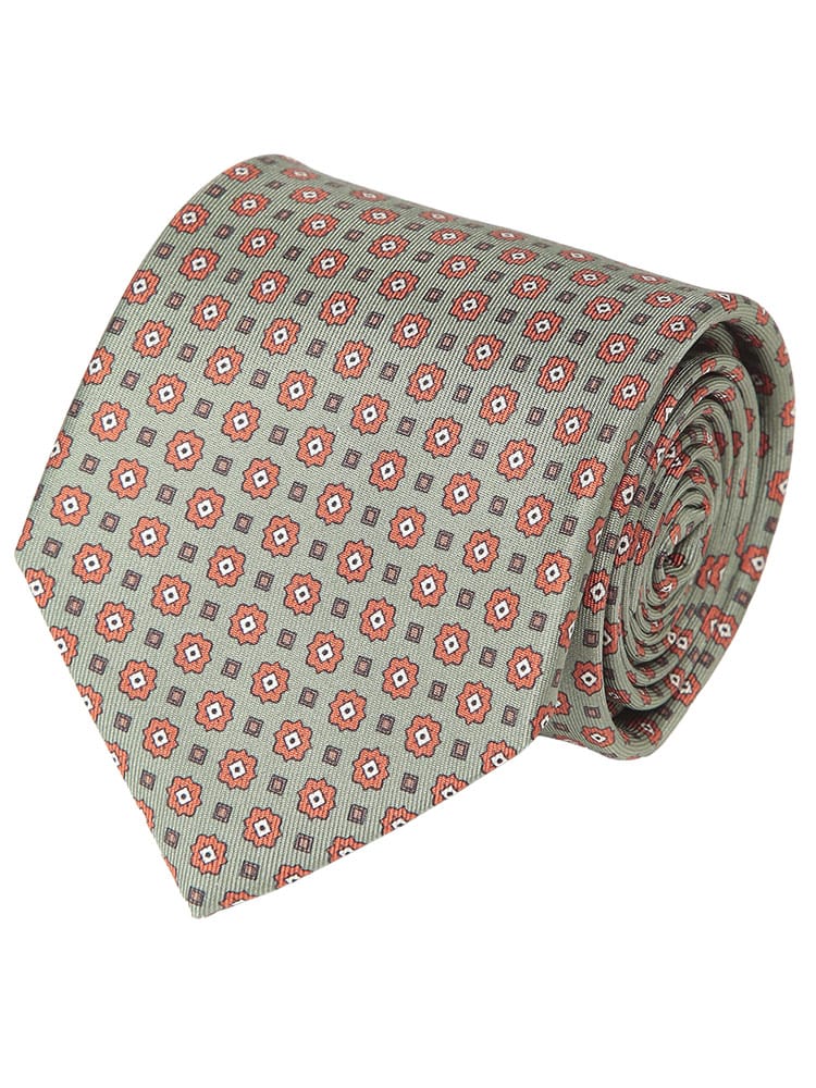 LARDINI (ラルディーニ) シルク100％ 総柄 ネクタイ LDCRC8ES64167 メンズ