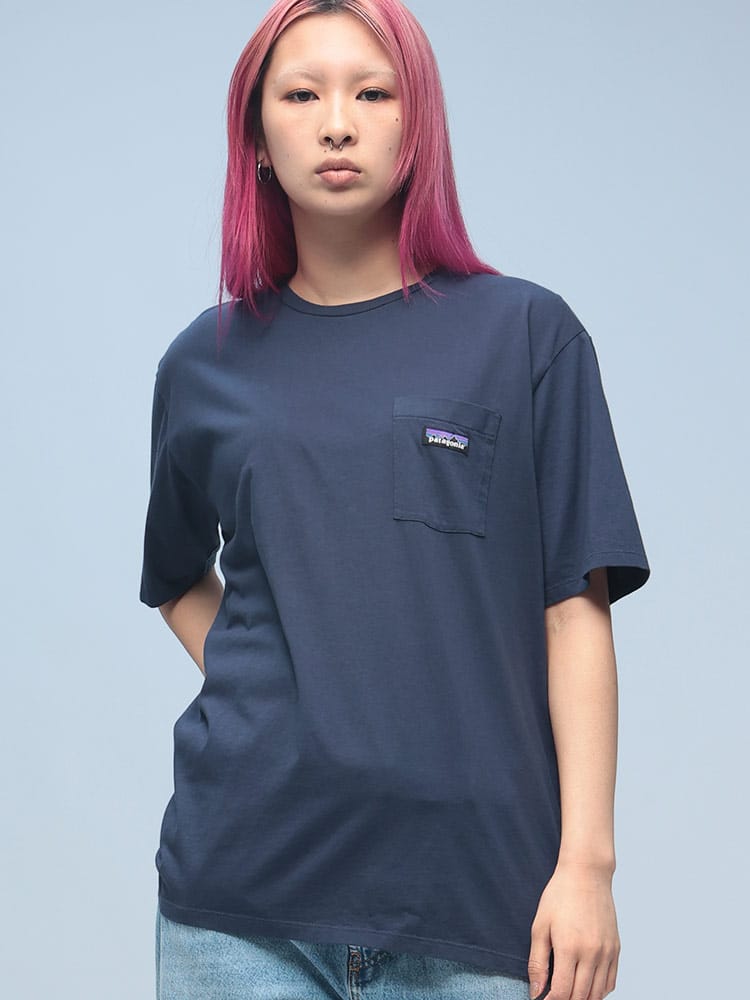 Patagonia (パタゴニア) オーガニックコットン クルーネック 半袖  ポケット Tシャツ 53255