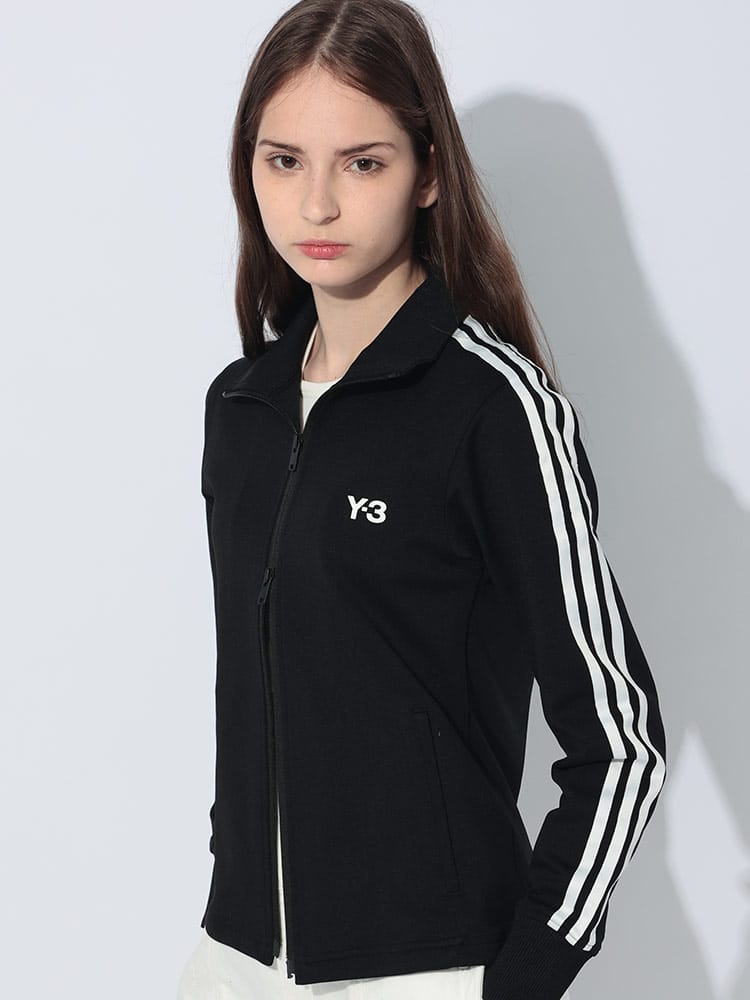 Y-3 (ワイスリー) 袖ストライプ フルジップ トラックジャケット レディース