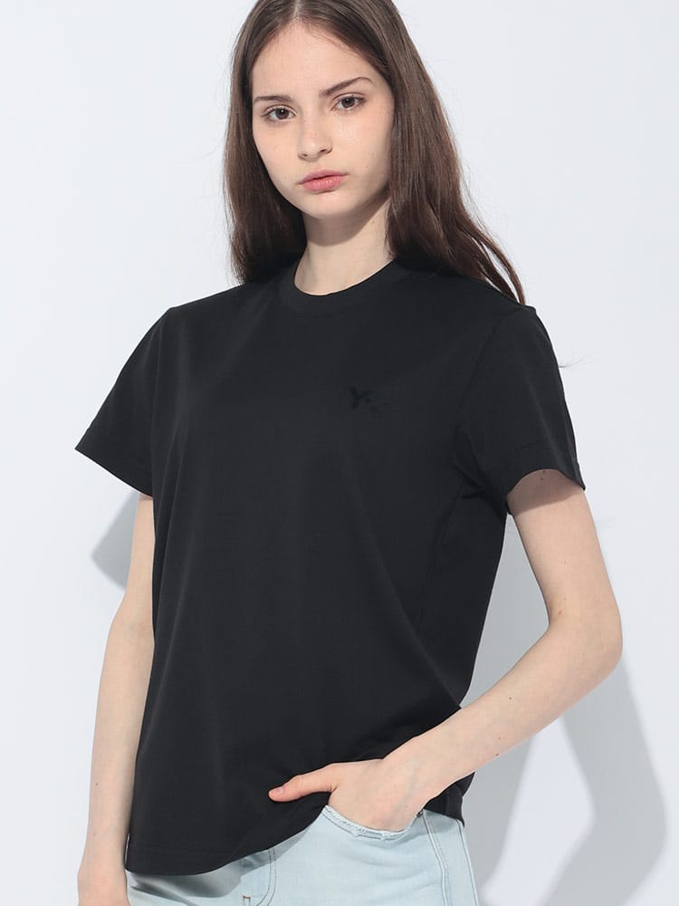 Y-3 (ワイスリー) ワンポイントロゴ プリント 半袖 Ｔシャツ REGULAR レディース
