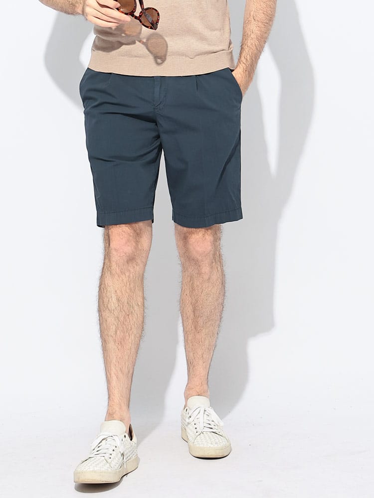 PT TORINO (ピーティートリノ) ストレッチ シアサッカー ウエストコード ショートパンツ メンズ