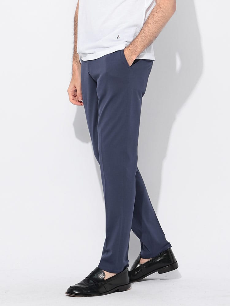 CIRCOLO 1901 (チルコロ1901) ストレッチコットン 無地 ノータック パンツ メンズ