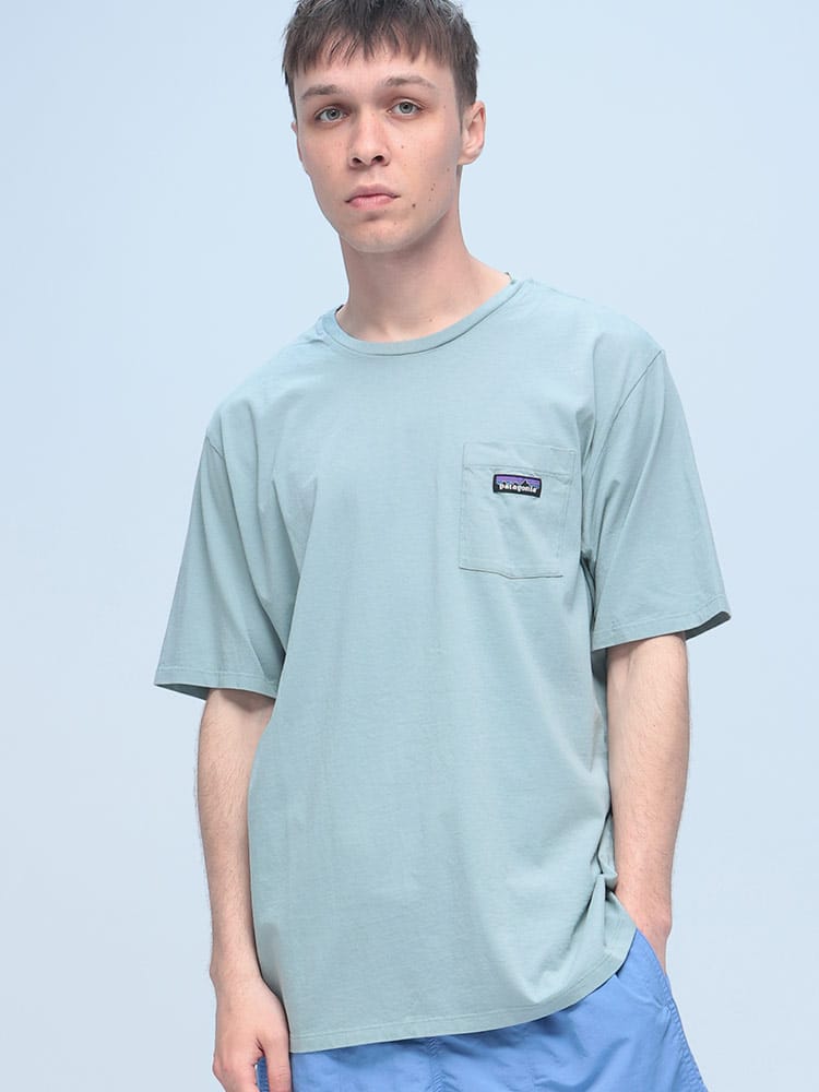 Patagonia (パタゴニア) ワンポイント ポケット クルーネック 半袖 Tシャツ DAILY POCKET TEE