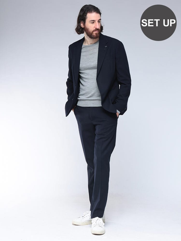 LARDINI (ラルディーニ) ストレッチフランネル セットアップスーツ 