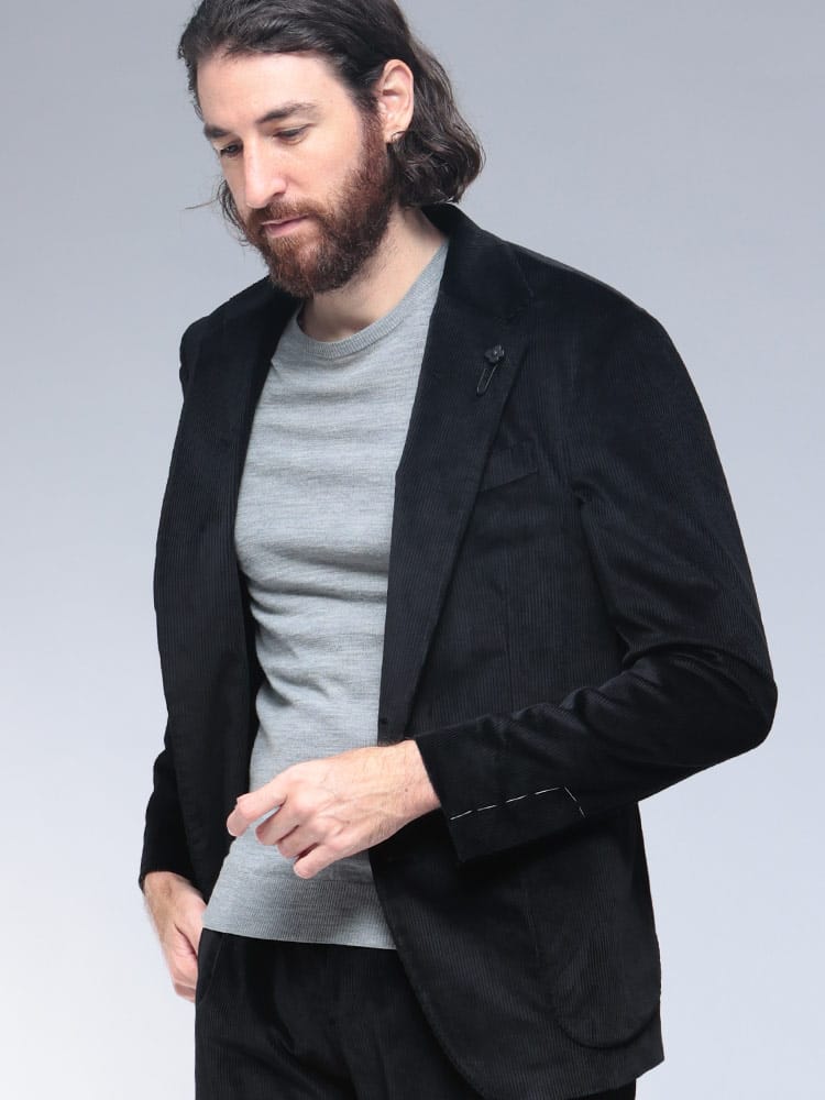 LARDINI (ラルディーニ) コーデュロイ セットアップ ジャケット シングル ２つ釦 LD6202CN65401 メンズ