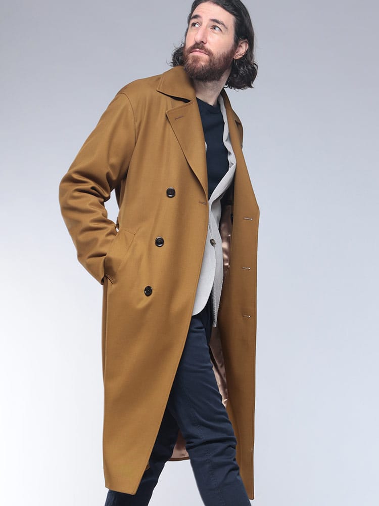 LARDINI (ラルディーニ) ウールツイル トレンチコート LDADRIELIF65426 メンズ