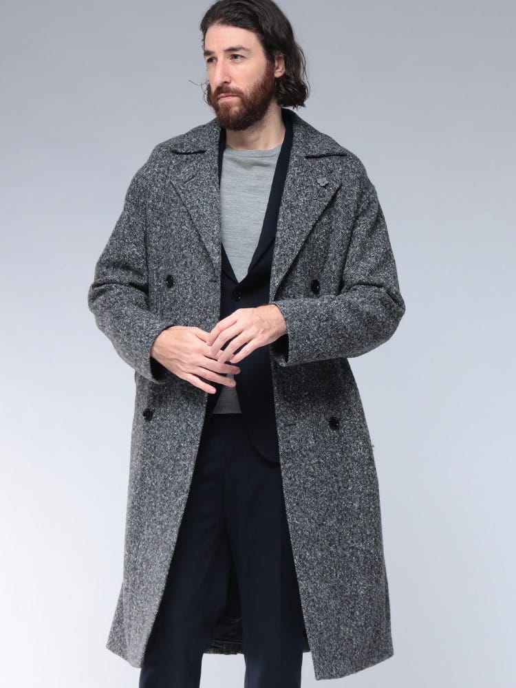 LARDINI (ラルディーニ) ホームスパン トレンチコート LDADRIELC65617 メンズ