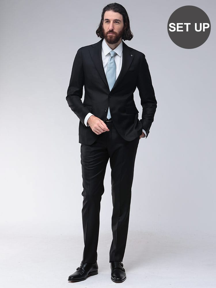 TAGLIATORE (タリアトーレ) 無地 シングル ノータック スーツ TG2SVS22B010090 メンズ