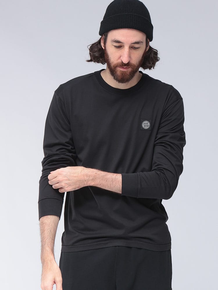 STONE ISLAND (ストーンアイランド) ワンポイントロゴ クルーネック 