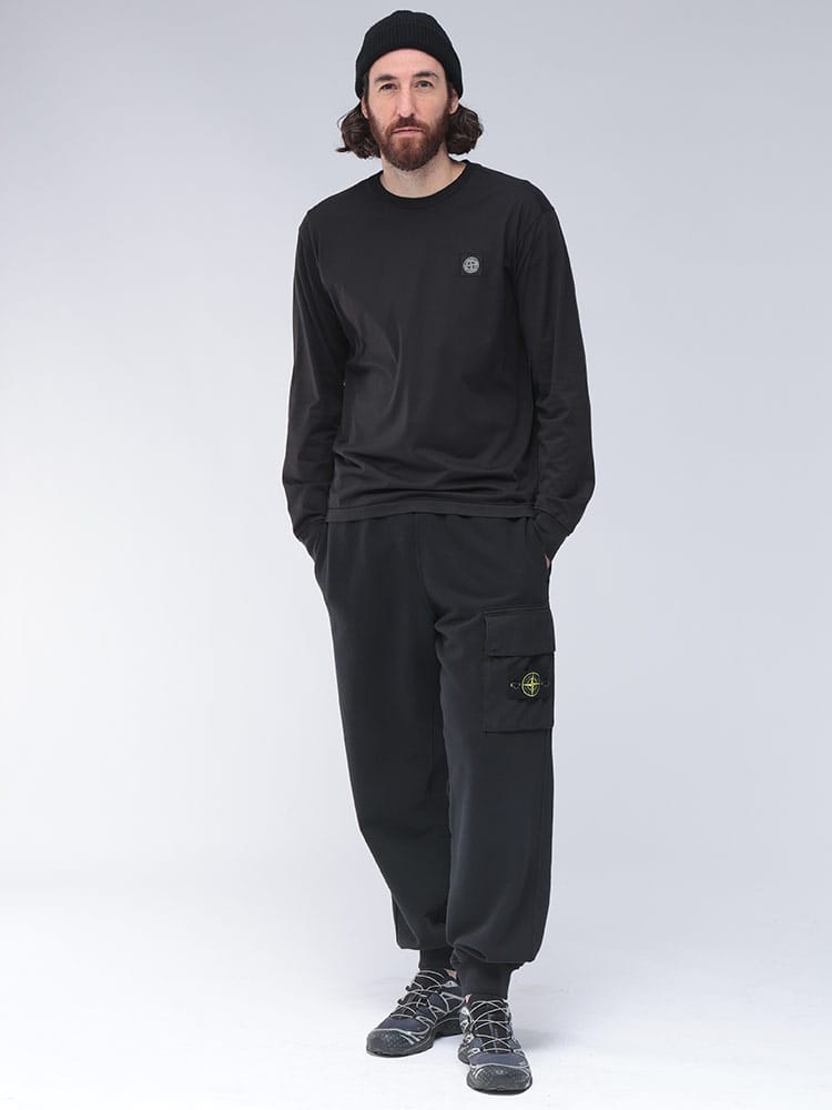 STONE ISLAND (ストーンアイランド) ワンポイントロゴ クルーネック 