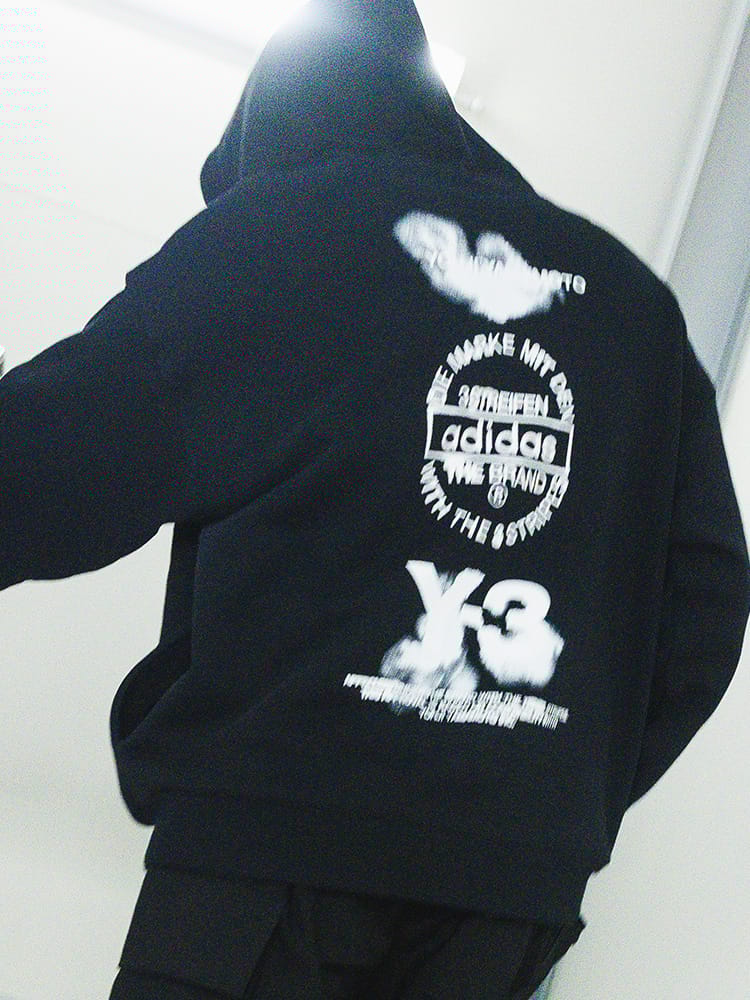 Y-3 (ワイスリー) バックロゴ プルオーバー パーカー フーディ GRAPHIC Y3JX4748 メンズ