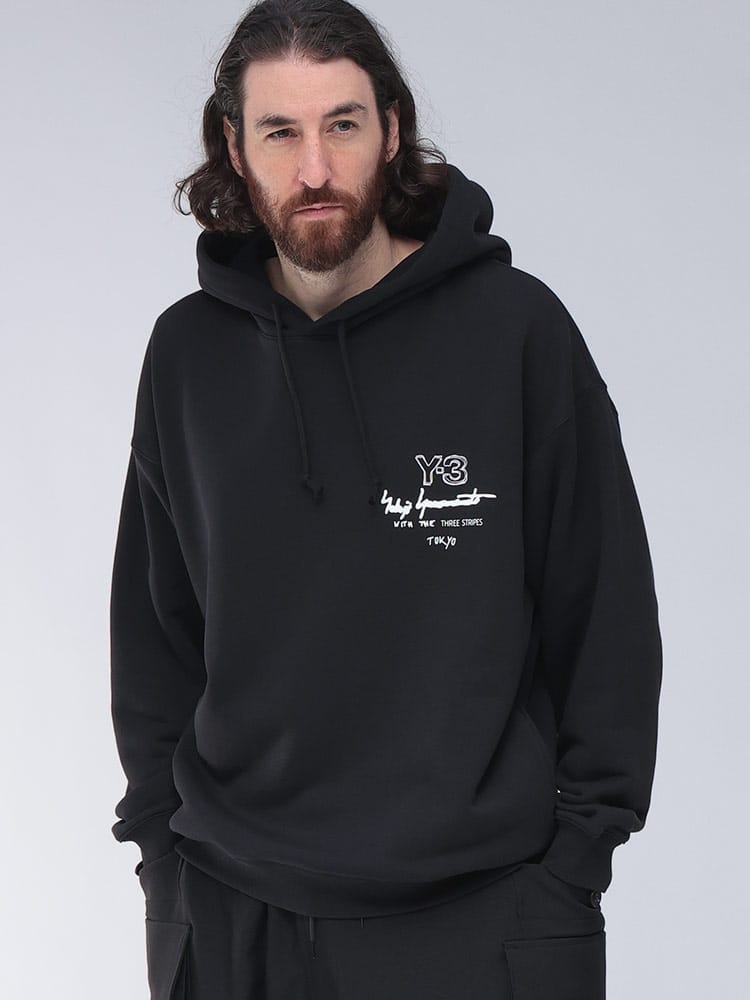 Y-3 (ワイスリー) 胸ロゴ プルオーバー パーカー フーディ GRAPHIC Y3KB2604 メンズ