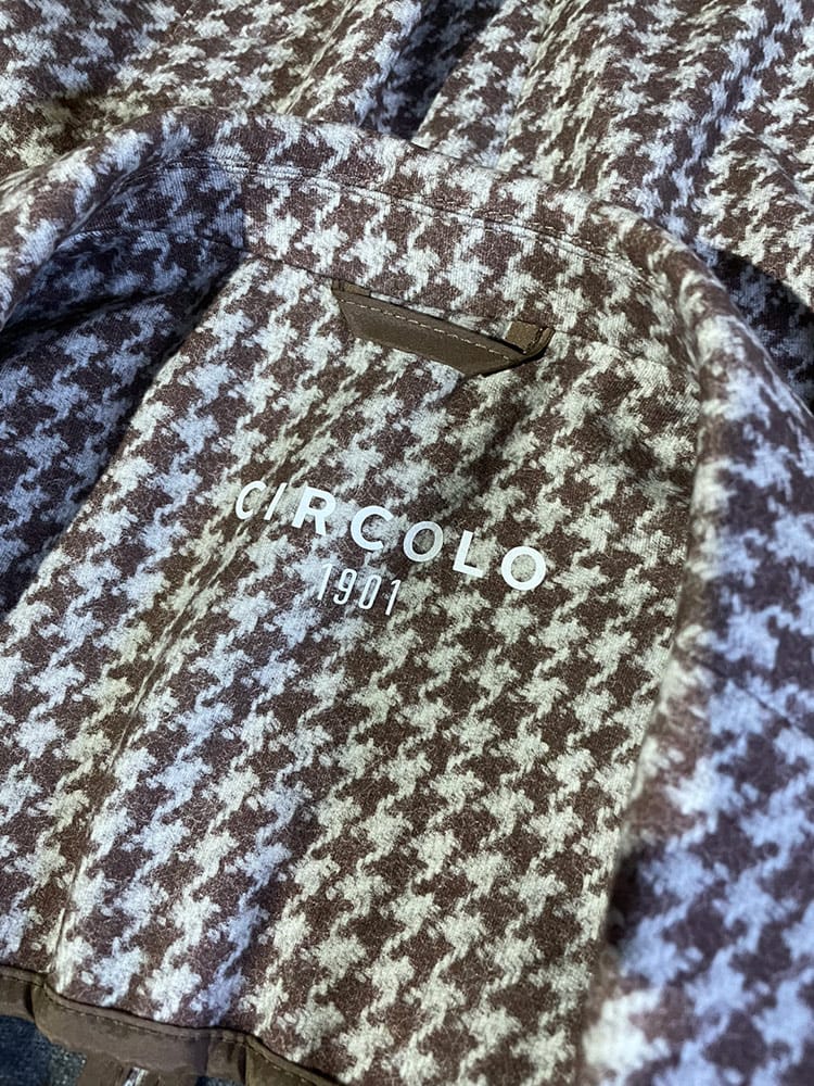 CIRCOLO 1901 (チルコロ1901) ストレッチ 千鳥格子 ハウンドトゥース 