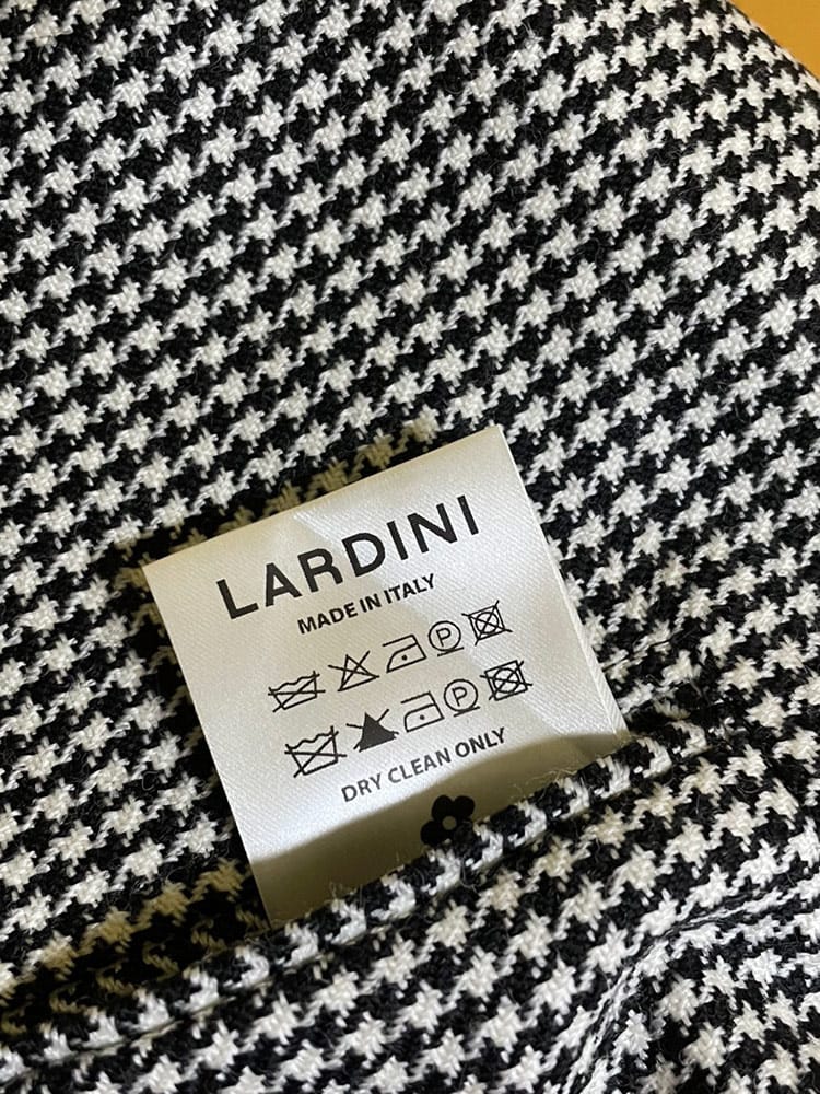 LARDINI (ラルディーニ) 千鳥格子 ハウンドトゥース シングル 2ツ釦 