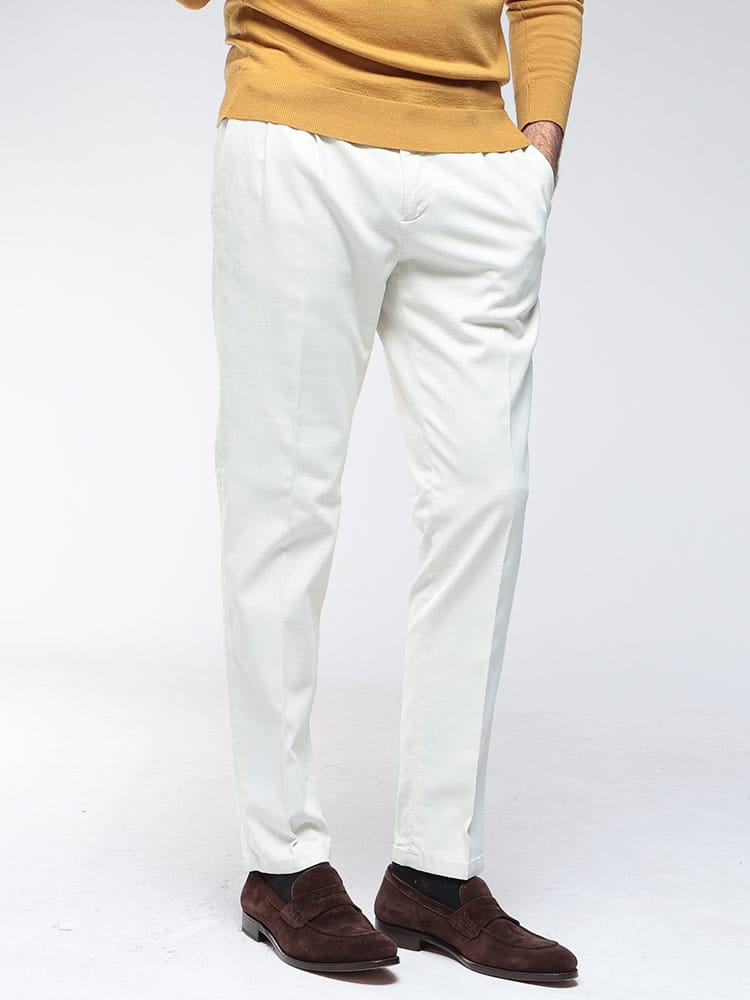 BRIGLIA (ブリリア) ストレッチコットン ツータック パンツ BRIBG02400005 メンズ