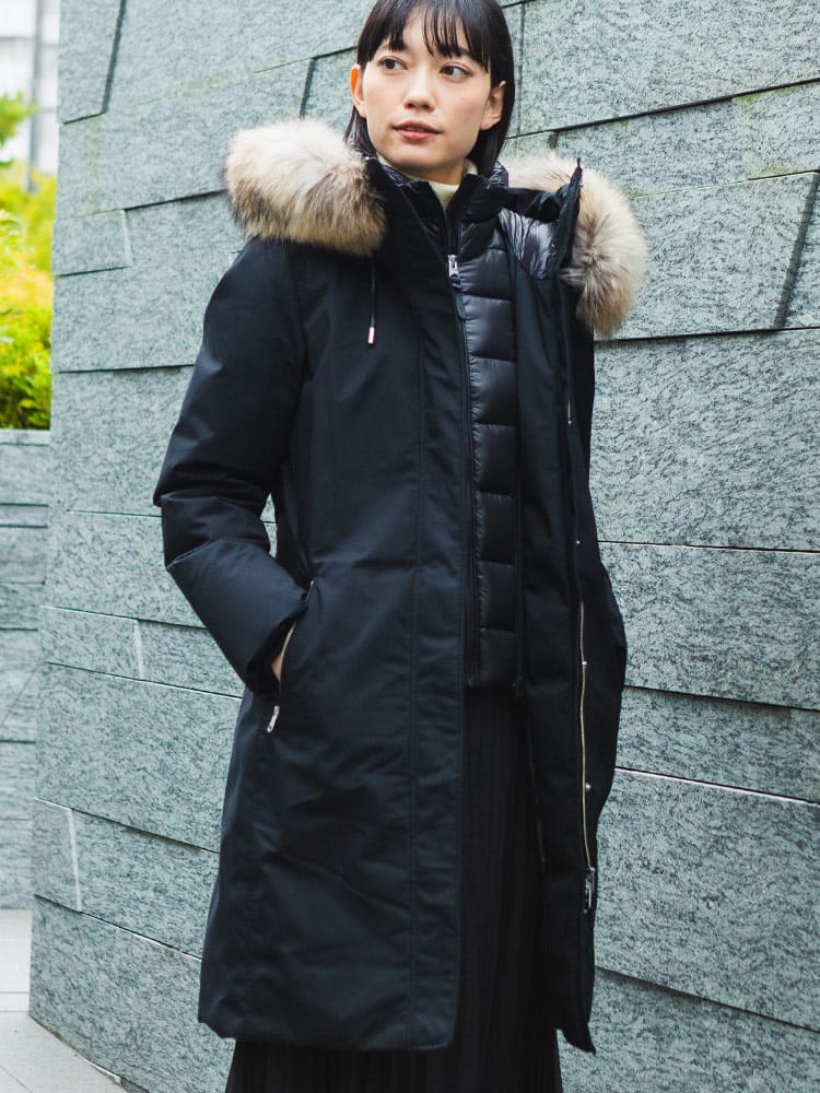 MACKAGE (マッカージュ) ファーフード ダウンコート ファー着脱可 