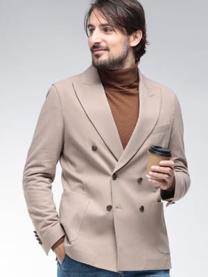 CIRCOLO 1901 (チルコロ1901) カシミヤタッチ ダブル ジャケット CICN4927 メンズ