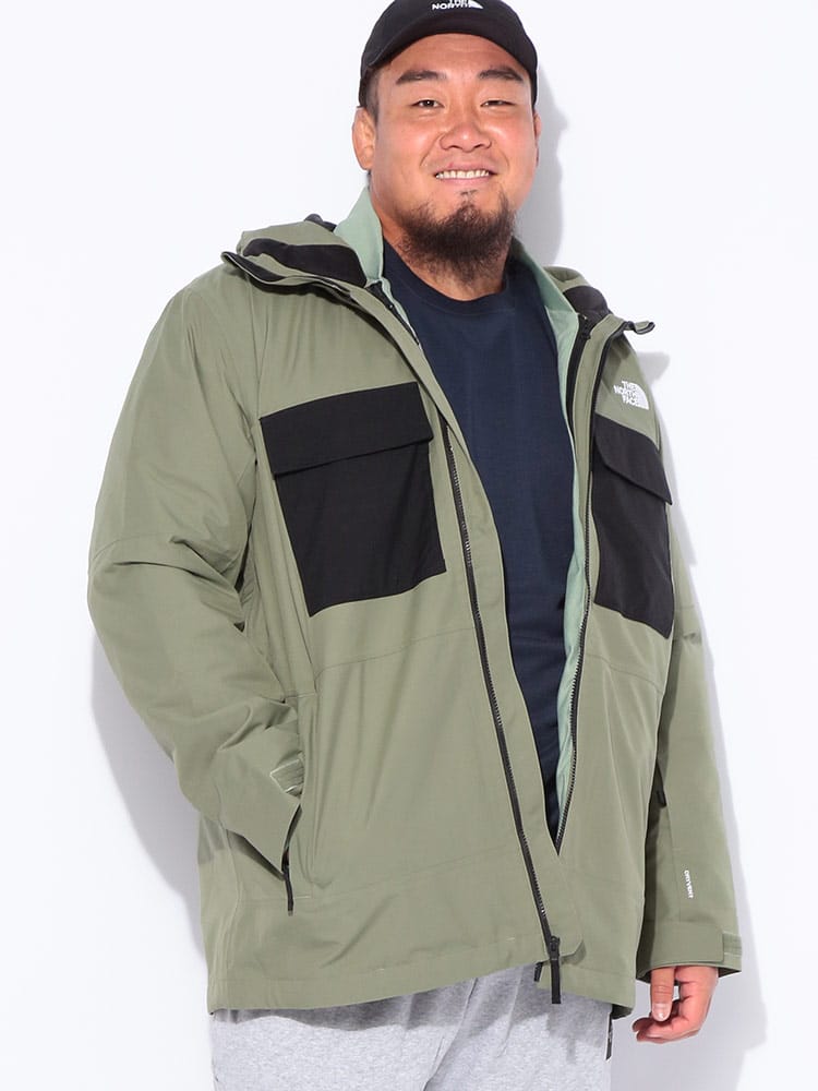 3WAY スノージャケット  インナー着脱 フォーバレル トリクライ メイトジャケット アウター ナイロン アウトドア 大きいサイズ メンズ