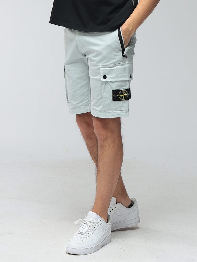 STONE ISLAND (ストーンアイランド) メンズ ショートパンツ ロゴ ストレッチ カーゴショーツ SIL100019S0A10