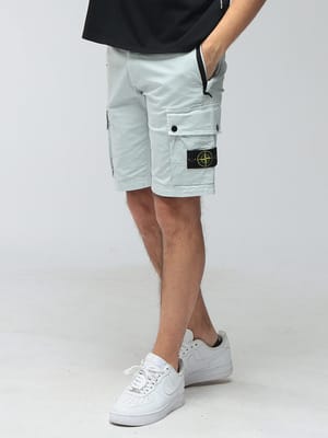 STONE ISLAND (ストーンアイランド) メンズ ショートパンツ ロゴ ストレッチ カーゴショーツ SIL100019S0A10