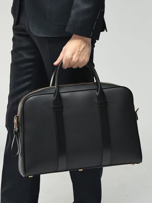 TOM FORD (トムフォード) メンズ バッグ レザー 本革 3way ビジネスバッグ ショルダー ビッグジップ ブリーフケース TFH0364LCL213G
