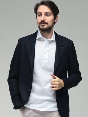 LARDINI (ラルディーニ) メンズ ジャケット コットンサテン シングル 2ツ釦 ジャケット LD6202CN64402