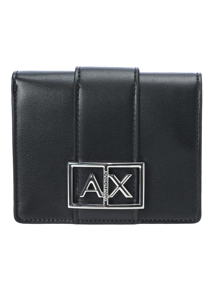 ARMANI EXCHANGE (アルマーニ エクスチェンジ) ロゴプレート 二つ折り ミニ財布 ウォレット AELXW360AF12039