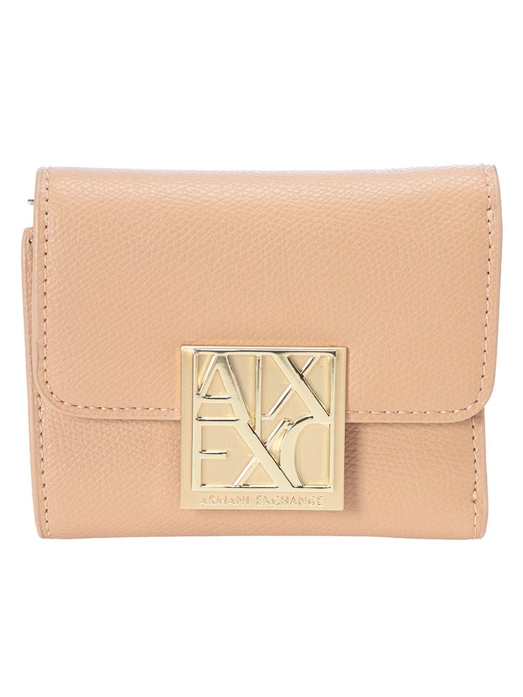 ARMANI EXCHANGE (アルマーニ エクスチェンジ) ロゴプレート 三つ折り ミニ財布 ウォレット AELW1595AF19895