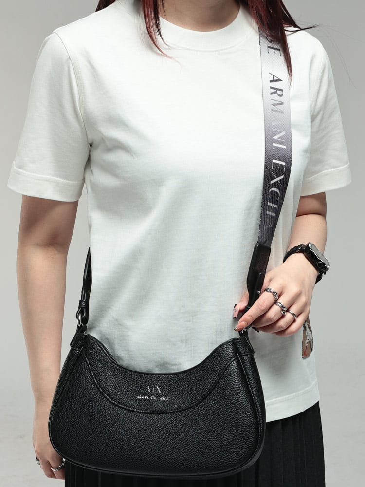 ARMANI EXCHANGE (アルマーニ エクスチェンジ) レディース バッグ ロゴ 型押し ショルダーバッグ AEL942883CC783