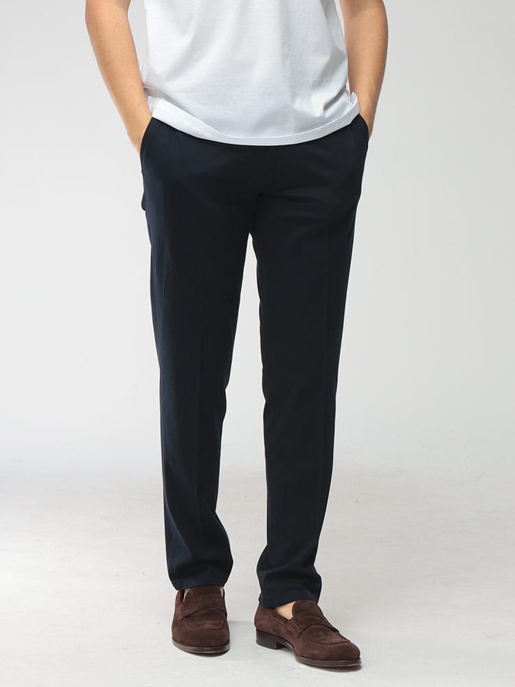 CIRCOLO 1901 (チルコロ1901) メンズ パンツ ストレッチ 鹿の子 無地 スラックス CICN5175