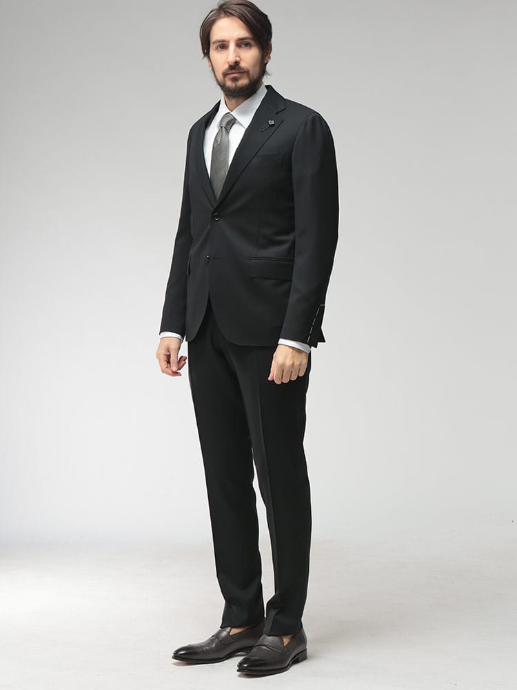 LARDINI (ラルディーニ) メンズ スーツ ウール 無地 シングル ワンタック LD787AQCN64414