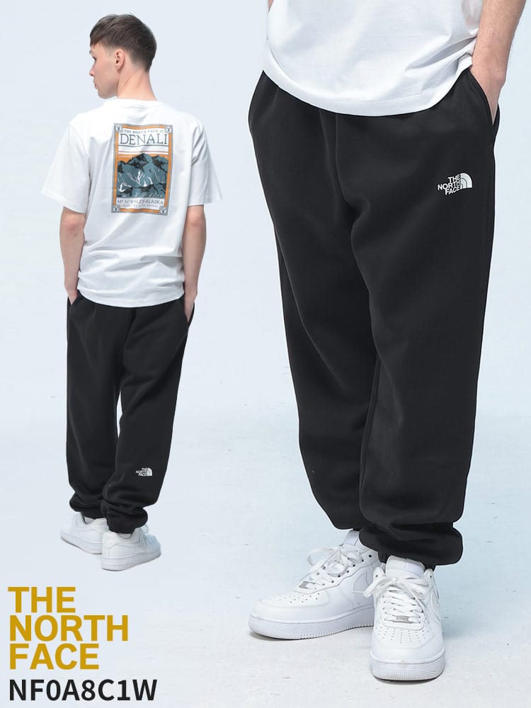 THE NORTH FACE (ザ ノースフェイス) 裏起毛 スウェットパンツ ジョガーパンツ ワンポイント スウェット ボトムス パンツ NF0A8C1W