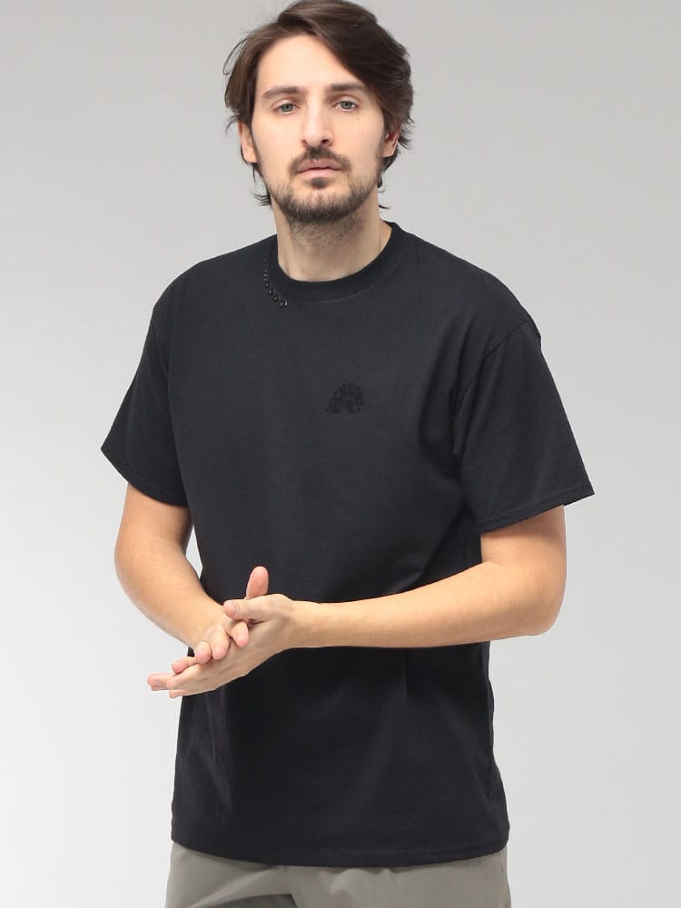 Gabriele Pasini (ガブリエレ パジーニ) メンズ Tシャツ 半袖 クリスタルスカル クルーネック カットソー GP620669319