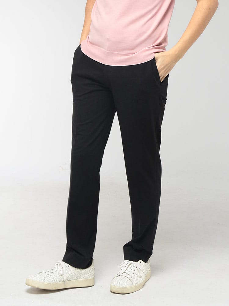 CIRCOLO 1901 (チルコロ1901) メンズ パンツ ライトジャージー ノータック ロングパンツ CICN5186