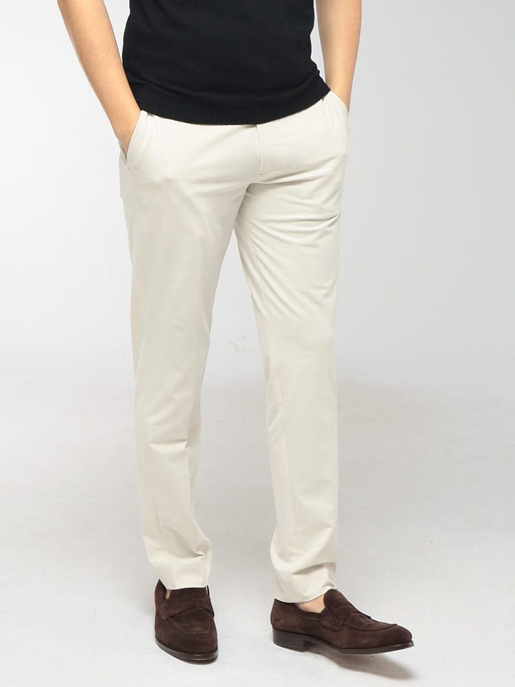 CIRCOLO 1901 (チルコロ1901) メンズ パンツ ライトジャージー ノータック ロングパンツ CICN5186