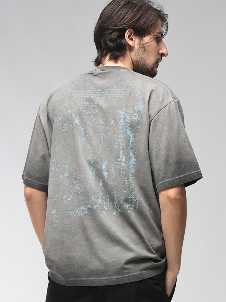 STONE ISLAND (ストーンアイランド) メンズ Tシャツ 半袖 コールドダイ クルーネック カットソー SI2100002S0366