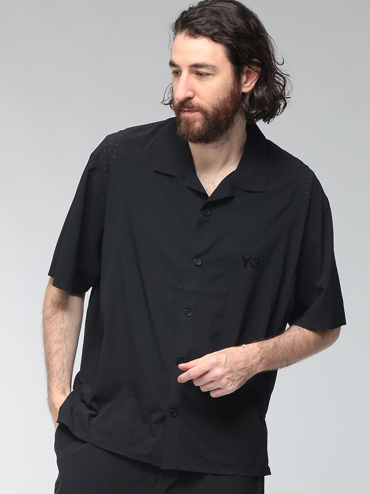 Y-3 (ワイスリー) メンズ シャツ 半袖 ストレッチウーブン 通気性 軽量 ULTRALIGHT Y3KF6044