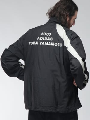 Y-3 (ワイスリー) メンズ ナイロン ジャケット 軽量 ナイロン 撥水 フルジップ RAW EDGE 3 STRIPES NYLON SHELL JACKET Y3KF6027