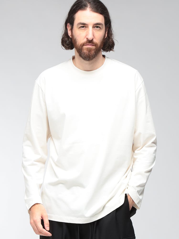 Y-3 (ワイスリー) メンズ Tシャツ 長袖 胸ロゴ クルーネック ロングスリーブ カットソー Y-3 LOGO LONG SLEEVE TEE Y3KQ9777