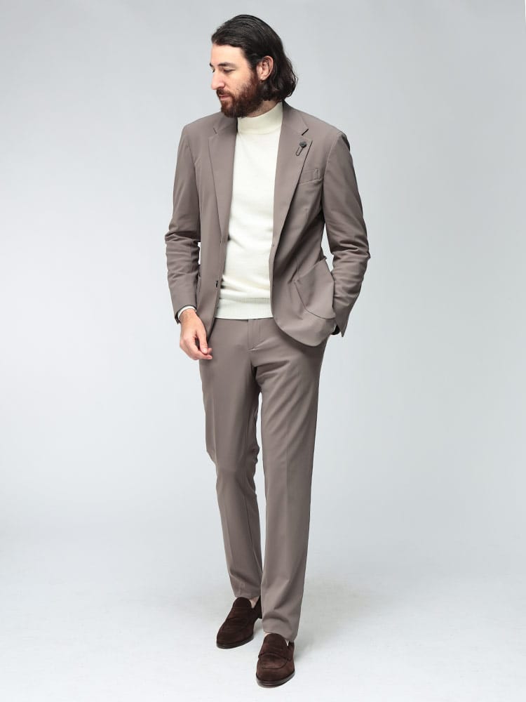 LARDINI (ラルディーニ) メンズ スーツ ナイロンジャージ シングル2ツ釦 ノータックスーツ EASY WEAR LDCN149EL67706
