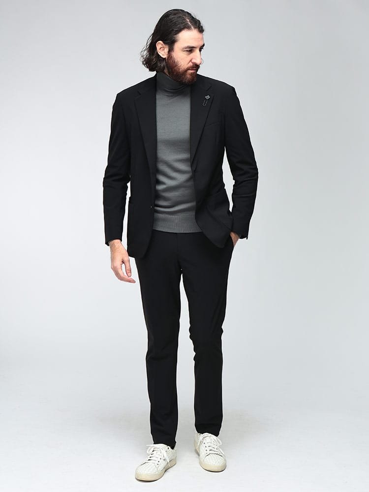 LARDINI (ラルディーニ) メンズ スーツ ナイロンジャージ シングル2ツ釦 ノータックスーツ EASY WEAR LDCN149EL67706