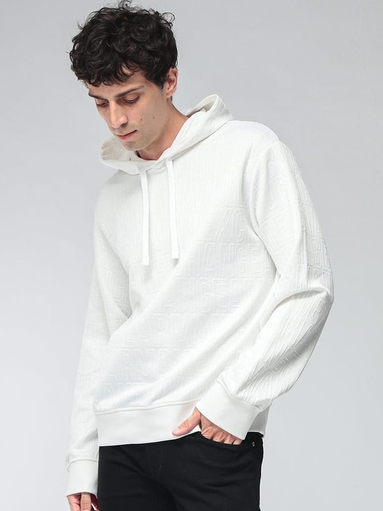 ARMANI EXCHANGE (アルマーニ エクスチェンジ) メンズ パーカー 長袖 総ロゴ プルオーバー  AEXM2906AF21862