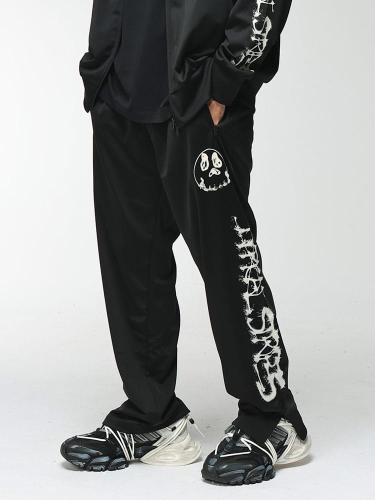 Y-3 (ワイスリー) メンズ ジョガーパンツ 裾ジップ グラフィックプリント トラックパンツ Y-3 CHITO GRAPHIC TRACK PANTS Y3KY7506