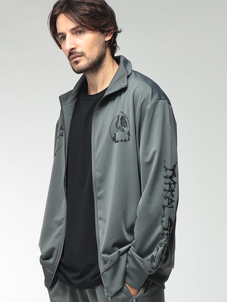 Y-3 (ワイスリー) メンズ トラックジャケット グラフィックプリント ロゴ トリコット生地 フルジップ トラックトップ Y-3 CHITO GRAPHIC TRACK TOP Y3KW9237