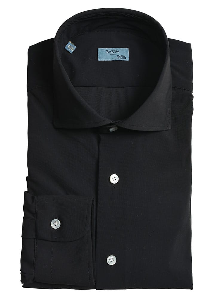 BARBA (バルバ) メンズ シャツ 長袖 ストレッチナイロン ウォッシャブル カッタウェイカラー ドレスシャツ BARCKU13P57175