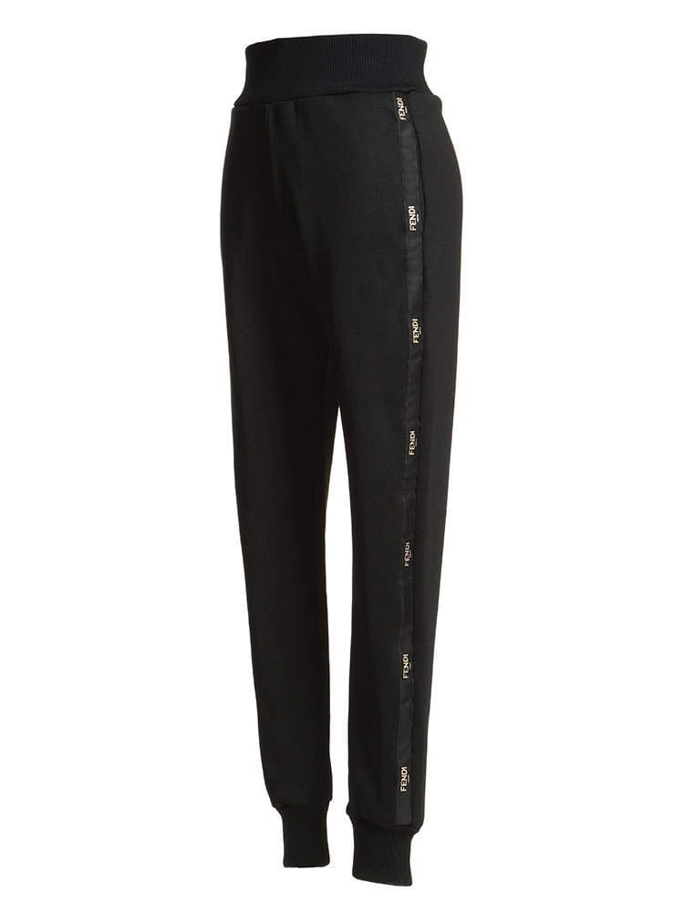 FENDI (フェンディ) ロゴライン リブウエスト トラックパンツ FDLFAB156AERQ レディース ロゴ