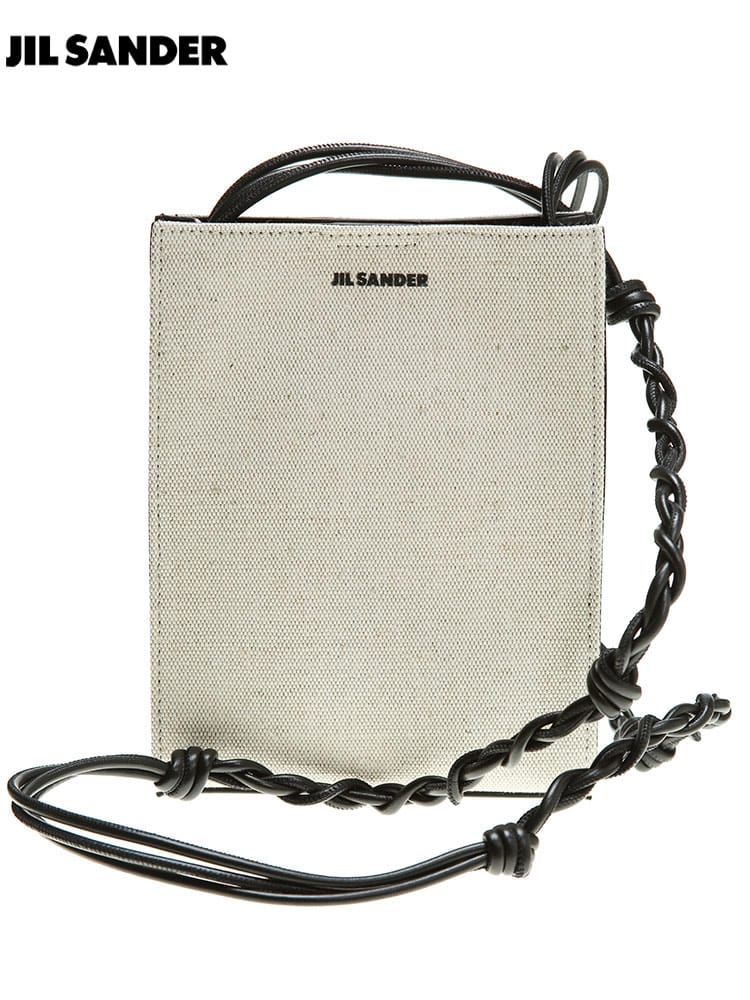 JIL SANDER (ジルサンダー) ミニロゴ キャンバス ショルダーバッグ 