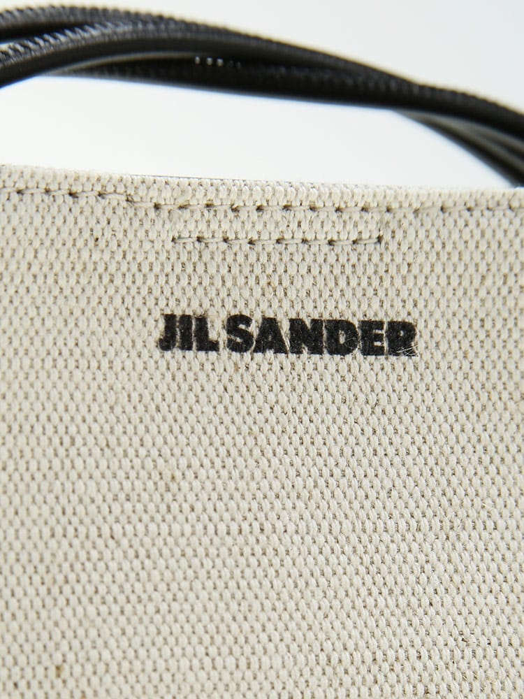 JIL SANDER (ジルサンダー) ミニロゴ キャンバス ショルダーバッグ 