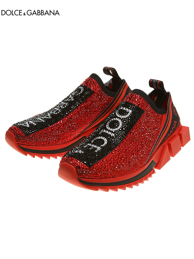 DOLCE&GABBANA (ドルチェ＆ガッバーナ) ロゴ クリスタル ソレント スニーカー DGCS1724AZ284