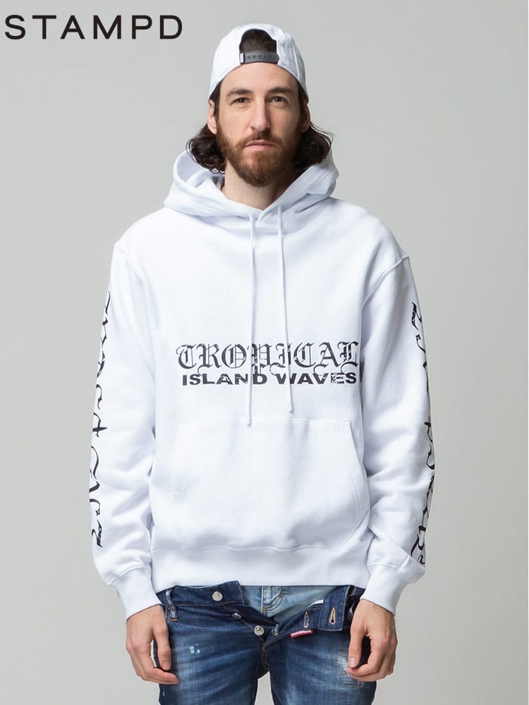 STAMPD (スタンプド) プリント プルオーバー スウェット パーカー ISLAND WAVES SDM2854HD ブランド